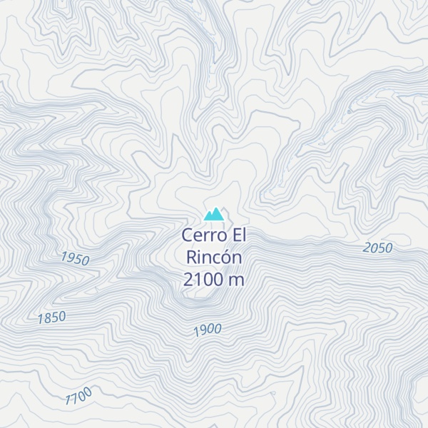 Map of Cerro El Rincón