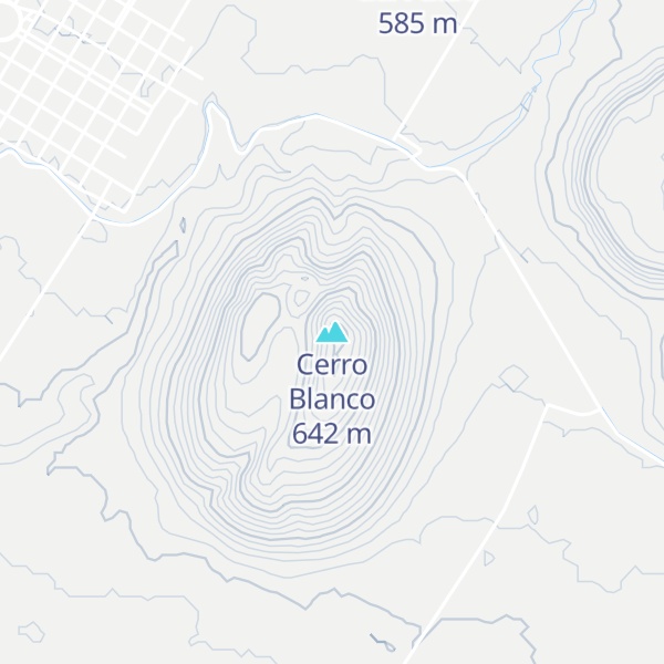 Map of Cerro Blanco