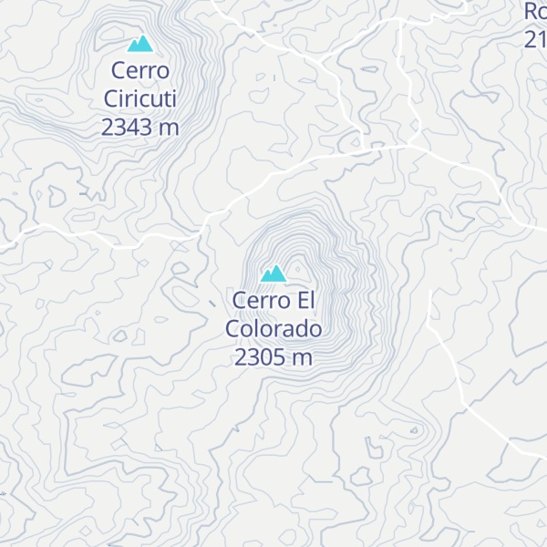 Map of Cerro El Colorado