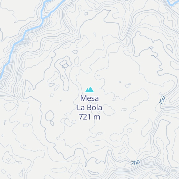 Map of Mesa La Bola
