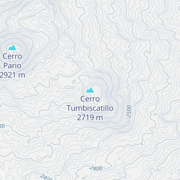 Map of Cerro Tumbiscatillo