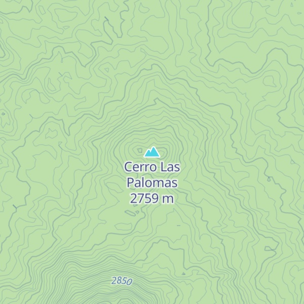 Map of Cerro Las Palomas