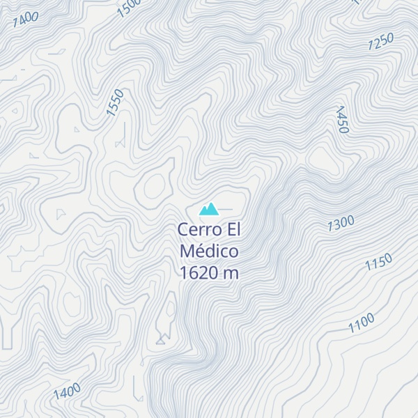Map of Cerro El Médico