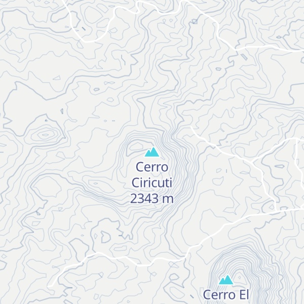 Map of Cerro Ciricuti