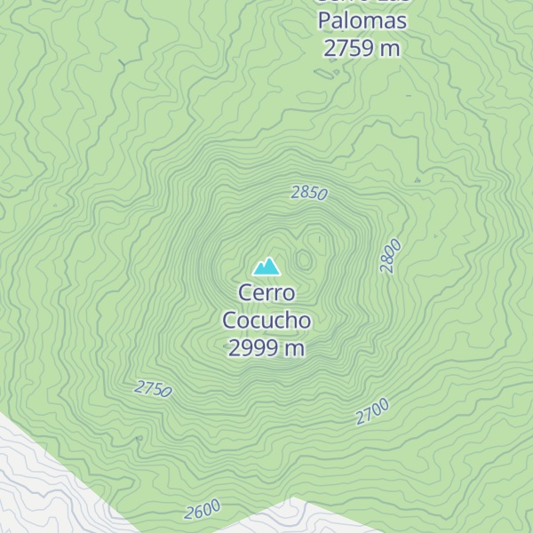 Map of Cerro Cocucho