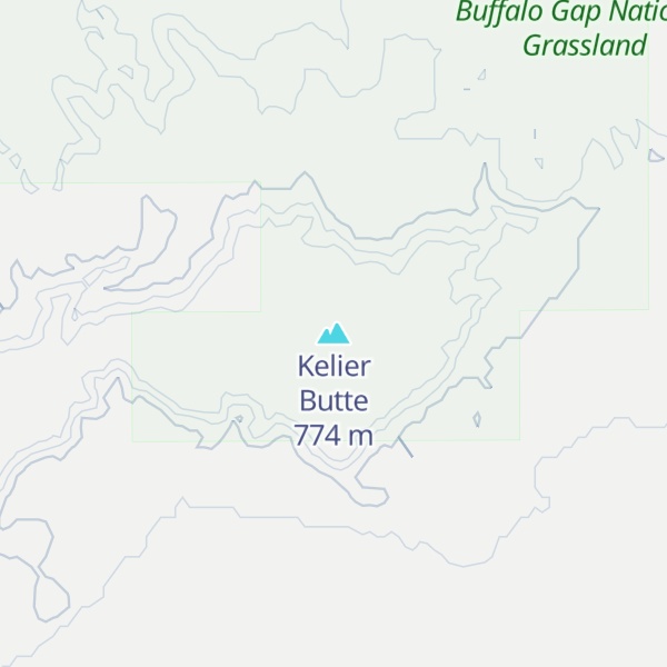 Map of Kelier Butte