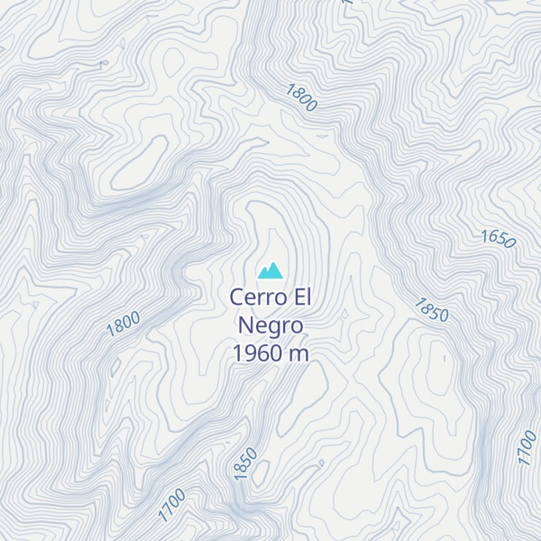 Map of Cerro El Negro