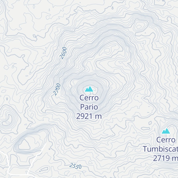 Map of Cerro Pario