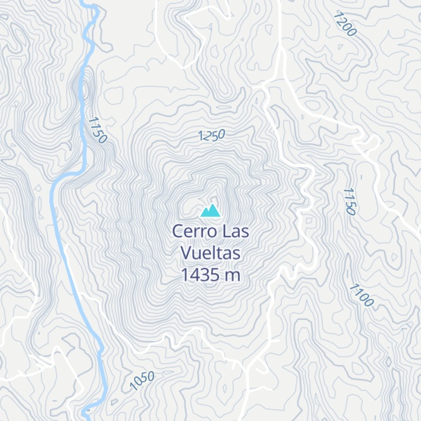 Map of Cerro Las Vueltas