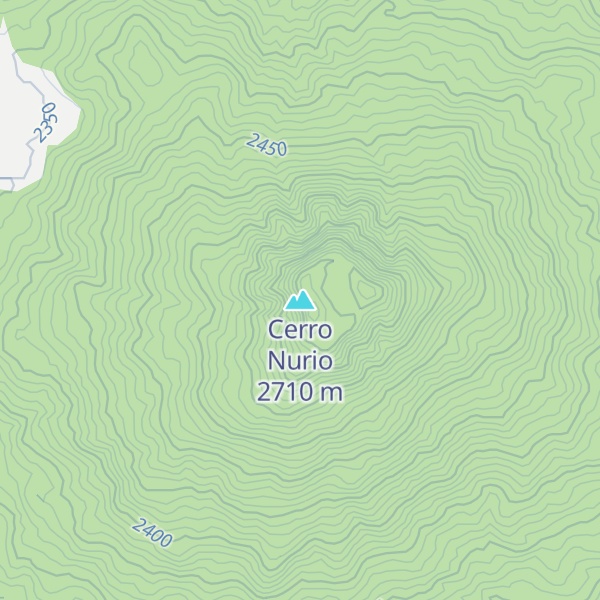 Map of Cerro Nurio