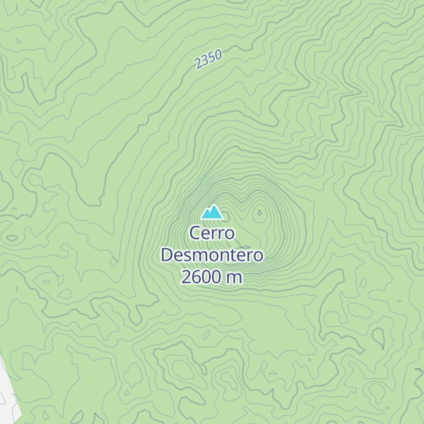 Map of Cerro Desmontero