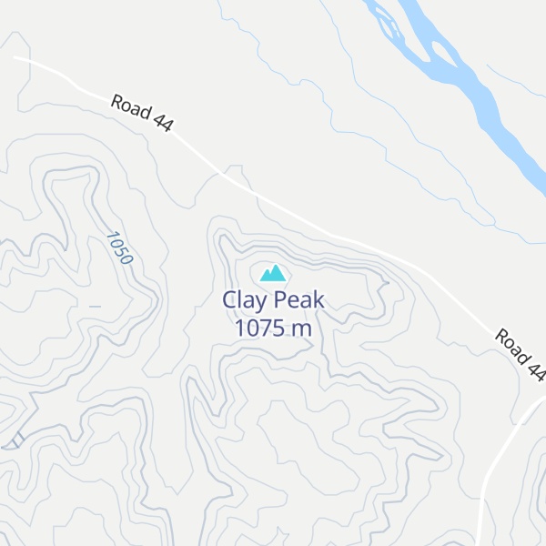 Map of Clay Peak
