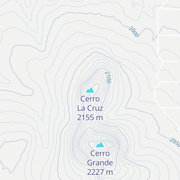 Map of Cerro La Cruz
