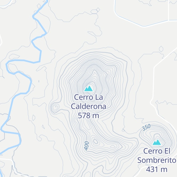 Map of Cerro La Calderona