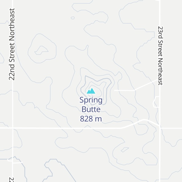 Map of Spring Butte