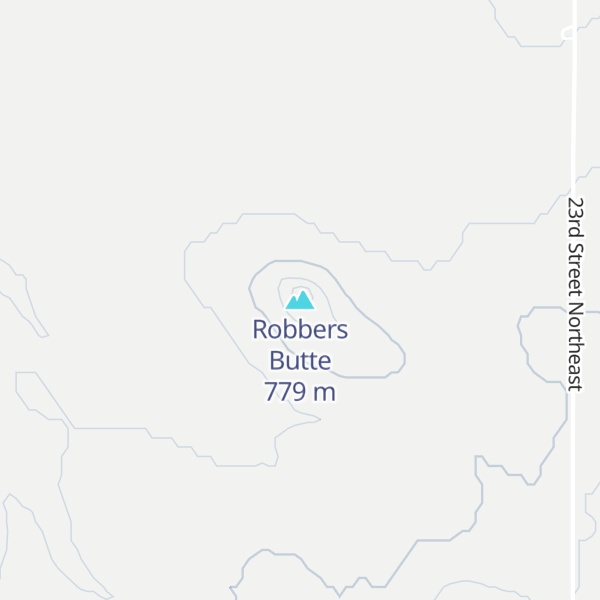 Map of Robbers Butte