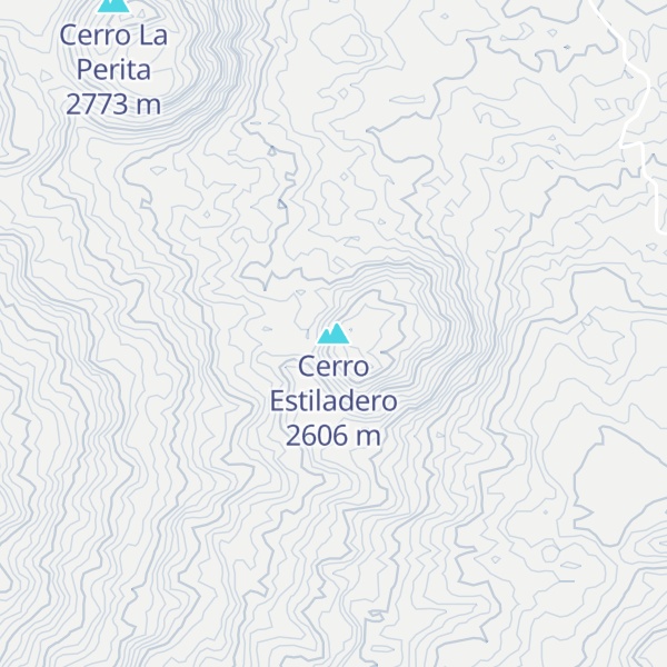Map of Cerro Estiladero