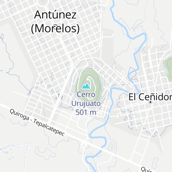 Map of Cerro Urujuato