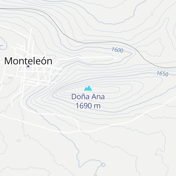 Map of Doña Ana