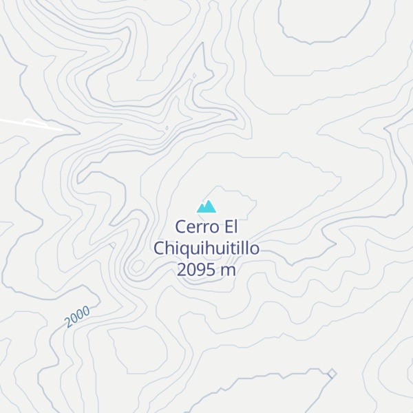 Map of Cerro El Chiquihuitillo