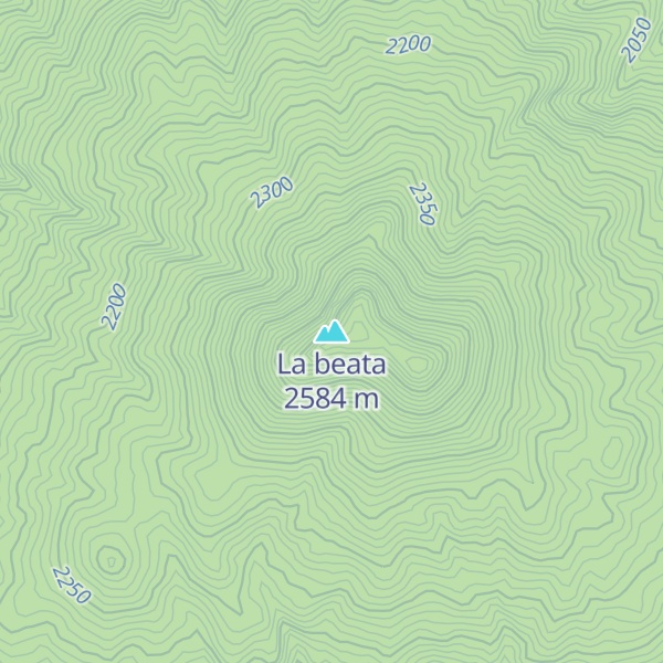 Map of La beata