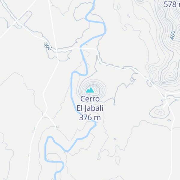 Map of Cerro El Jabalí