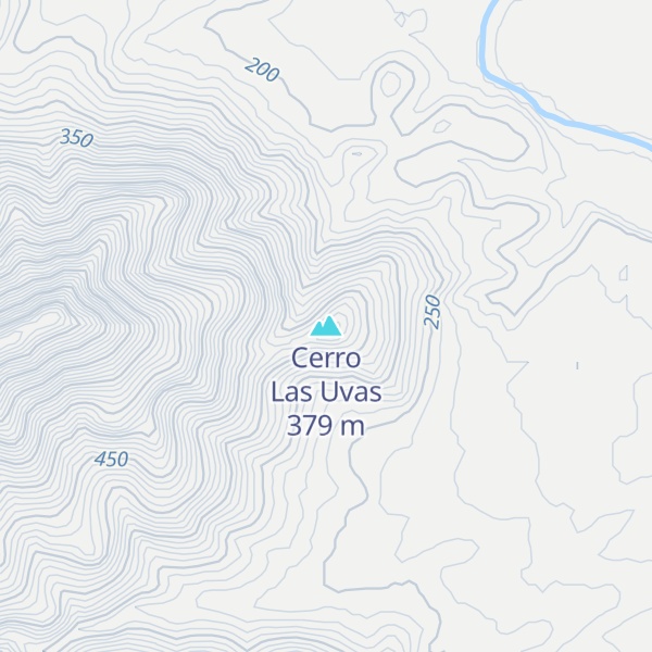 Map of Cerro Las Uvas