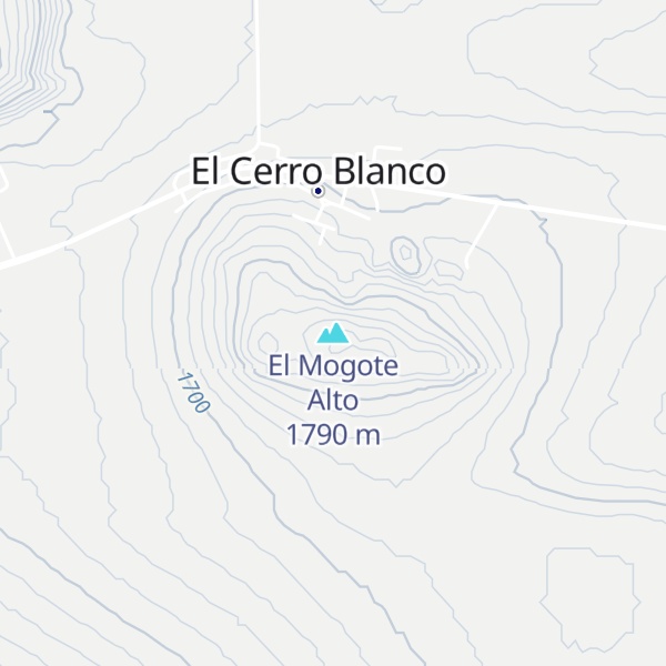 Map of El Mogote Alto