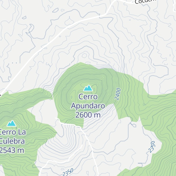 Map of Cerro Apundaro