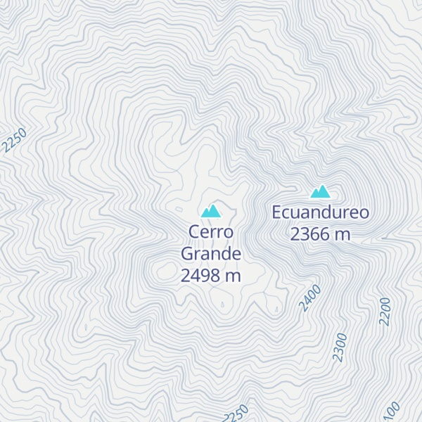 Map of Cerro Grande