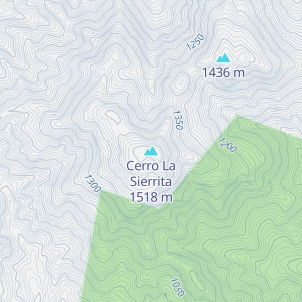 Map of Cerro La Sierrita