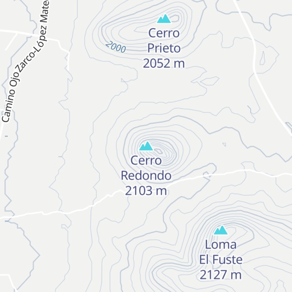 Map of Cerro Redondo
