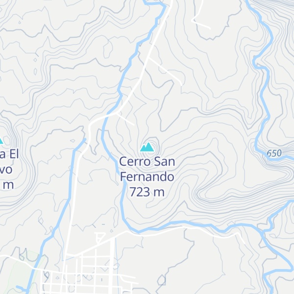 Map of Cerro San Fernando