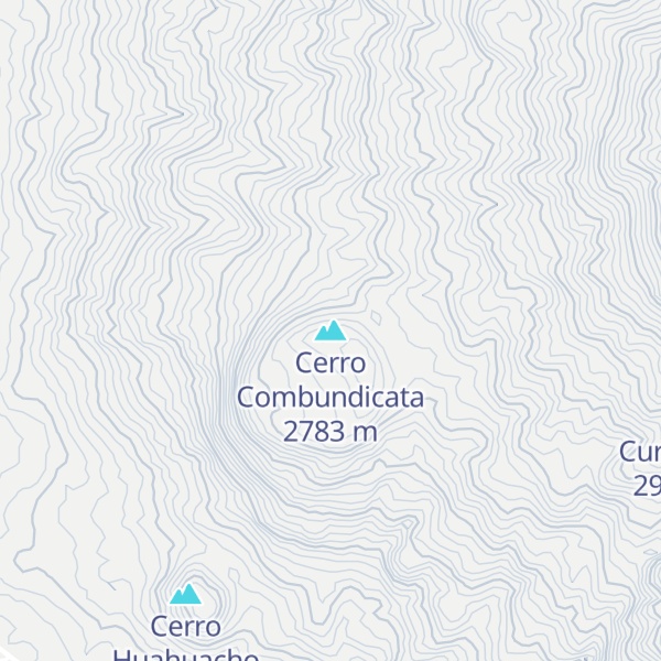 Map of Cerro Combundicata