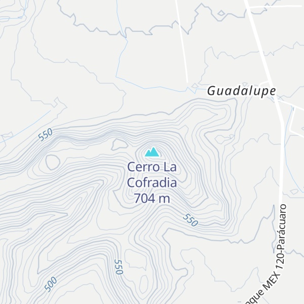 Map of Cerro La Cofradia