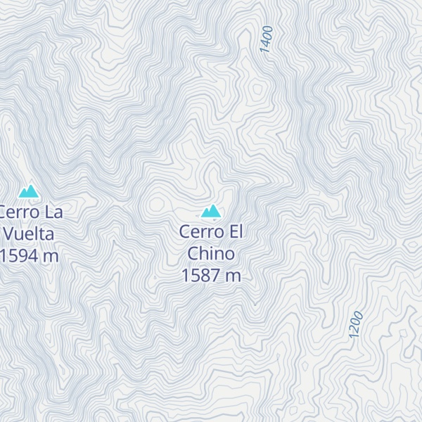 Map of Cerro El Chino