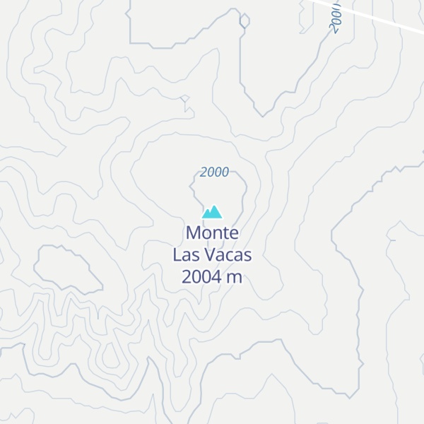 Map of Monte Las Vacas