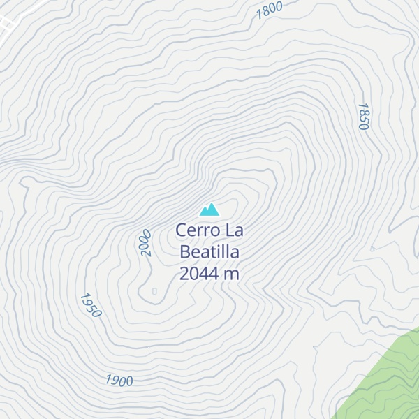 Map of Cerro La Beatilla