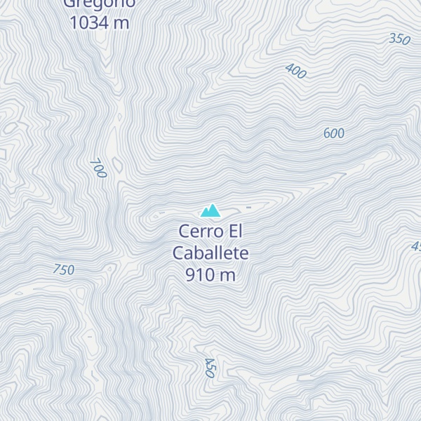 Map of Cerro El Caballete