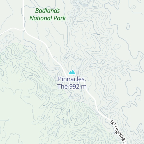 Map of Pinnacles, The