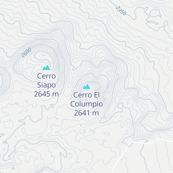 Map of Cerro El Columpio