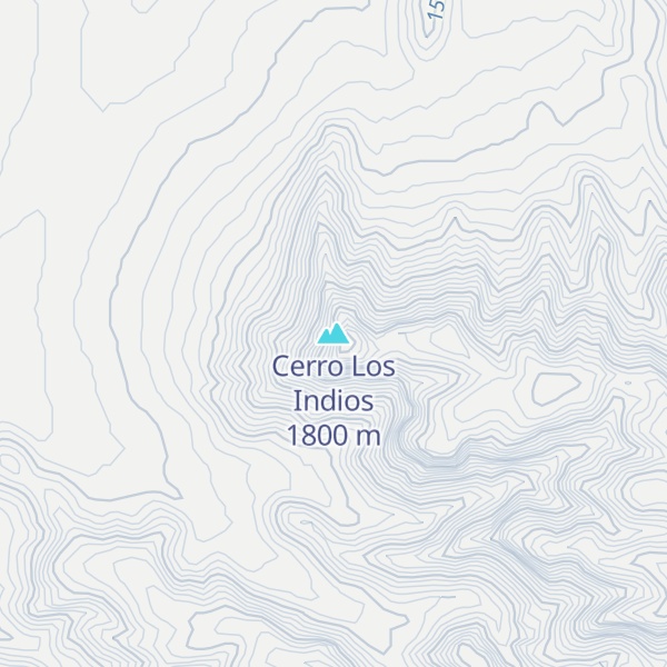 Map of Cerro Los Indios