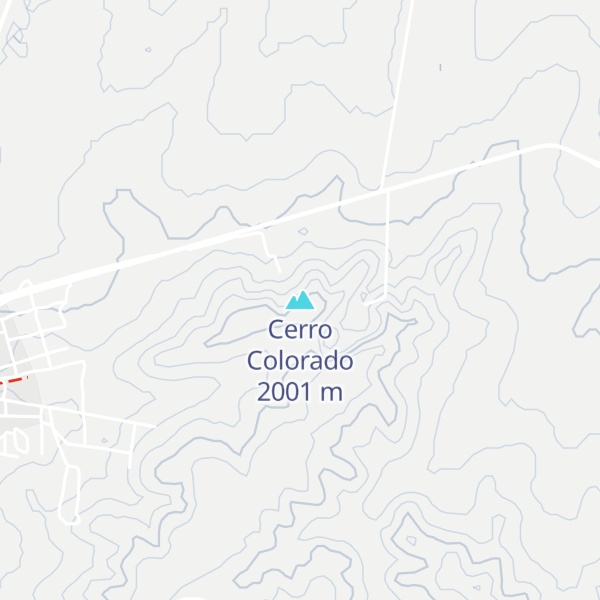 Map of Cerro Colorado
