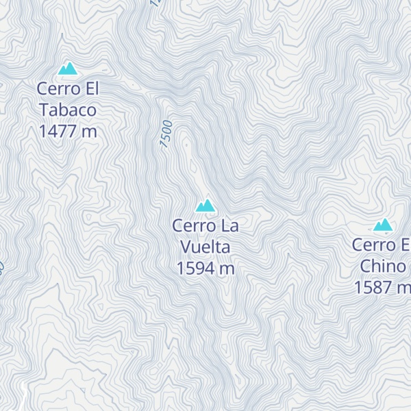 Map of Cerro La Vuelta