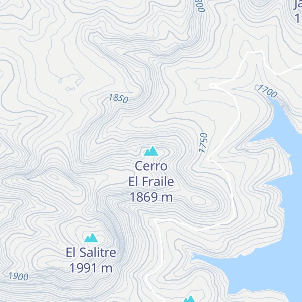 Map of Cerro El Fraile