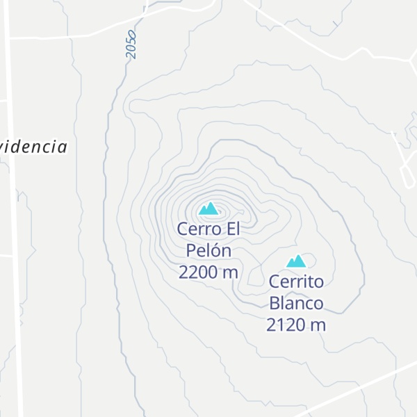 Map of Cerro El Pelón