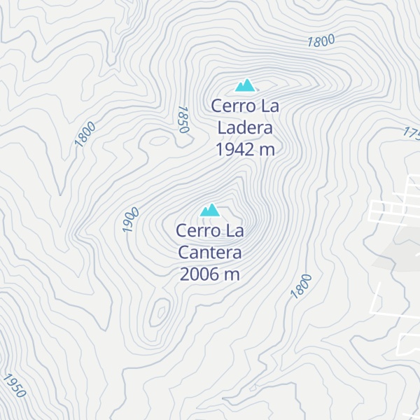 Map of Cerro La Cantera