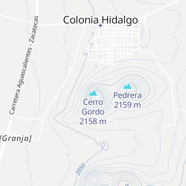 Map of Cerro Gordo