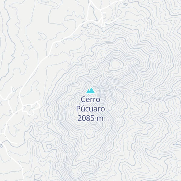 Map of Cerro Púcuaro
