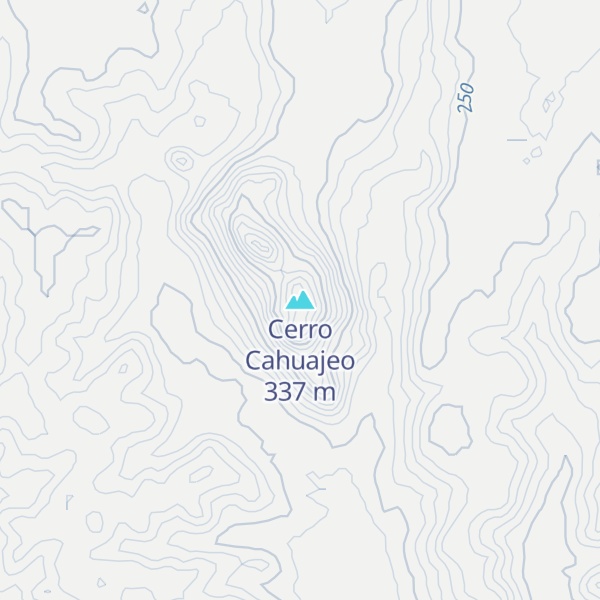 Map of Cerro Cahuajeo